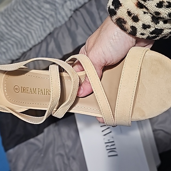 Dream Pairs Madison Nude/Suede Sz 8 Shoes Cocktail Wedding Prom SemiFormal Wow - Picture 5 of 6